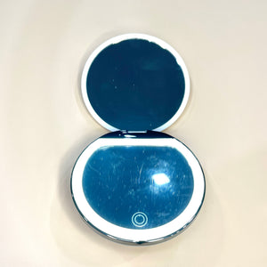 Studded Compact Mirror with LED