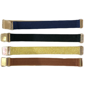 Plain Gold Metal Waist Cinch Elastic Belt