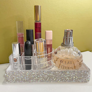 Studded Acrylic Makeup Organizer