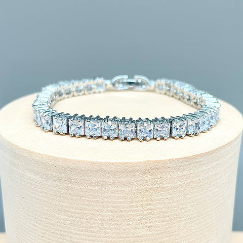 Square Tennis Bracelet