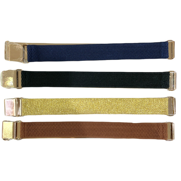 Plain Gold Metal Waist Cinch Elastic Belt