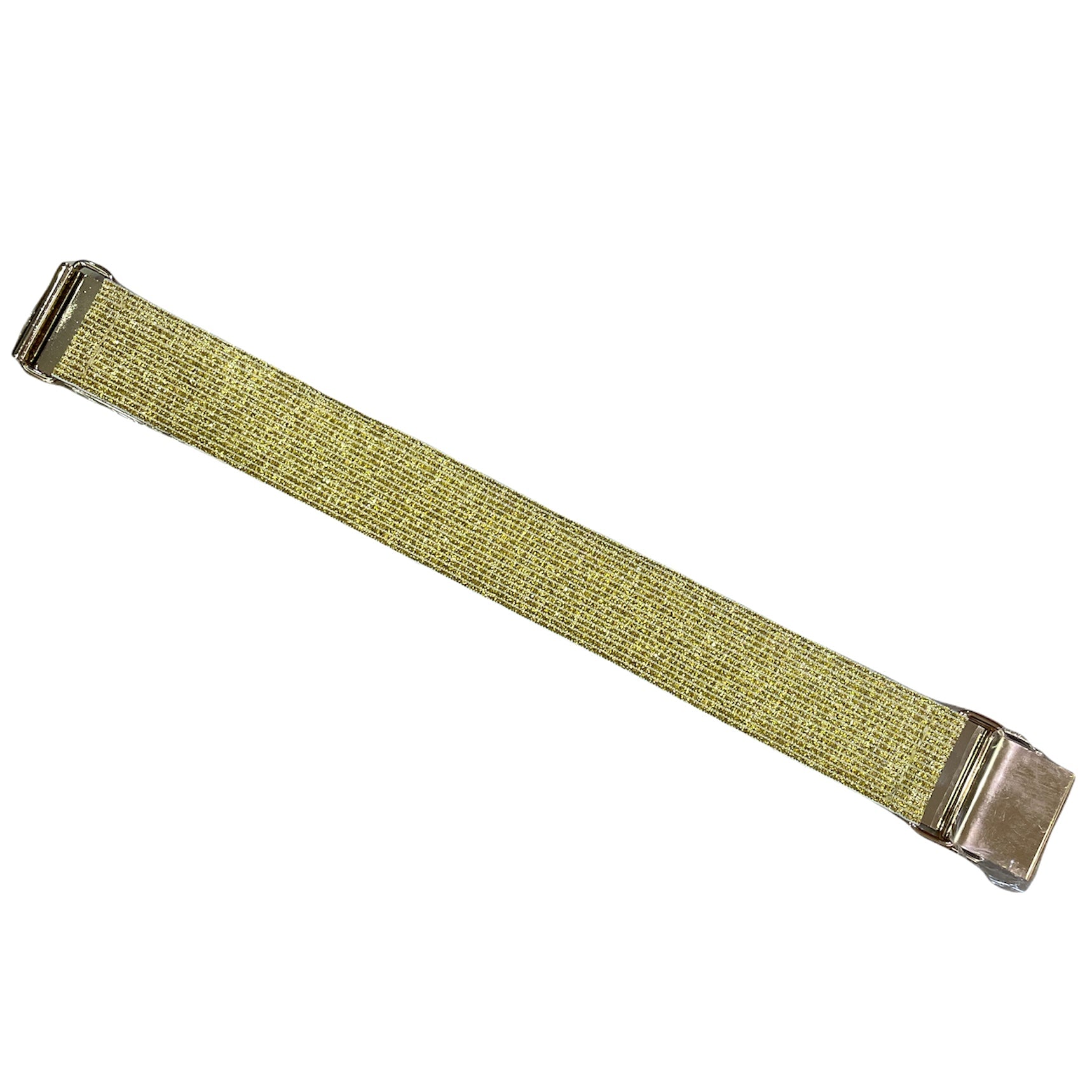 Plain Gold Metal Waist Cinch Elastic Belt