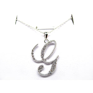 Cursive Initial Pendant