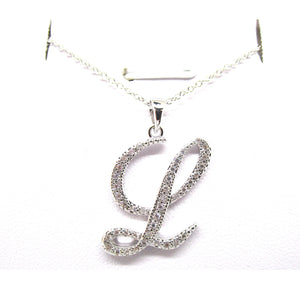 Cursive Initial Pendant