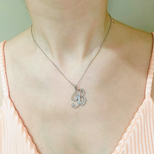 Cursive Initial Pendant